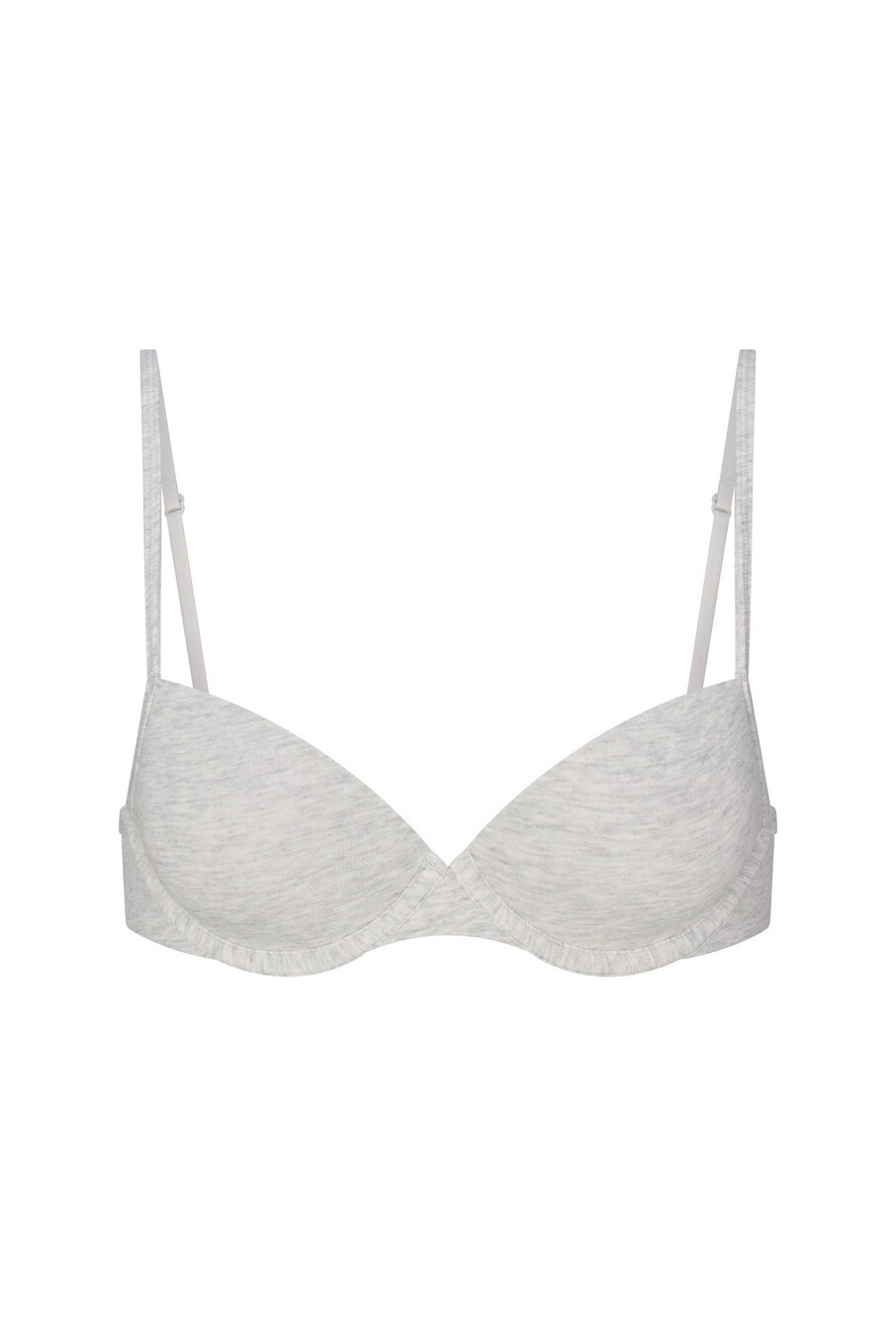 SKIMS Everyday Cotton T-Shirt Bra Light Heather Grey 32B